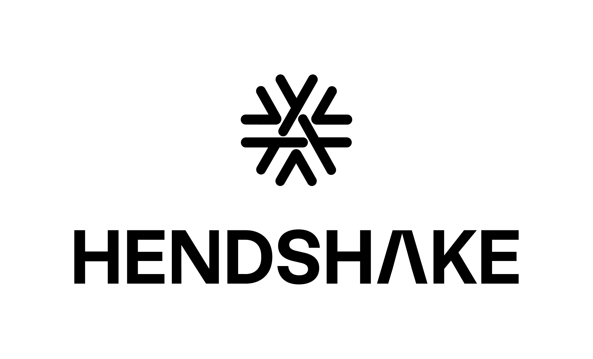 Hendshake Vertical Black Logo